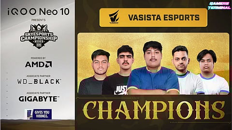 Vasista Esports Clinches BGMI Title at iQOO Neo 10 Skyesports Championship 2025