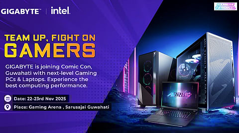 GIGABYTE and Intel Present High-End PCs at Comic Con Guwahati 2025