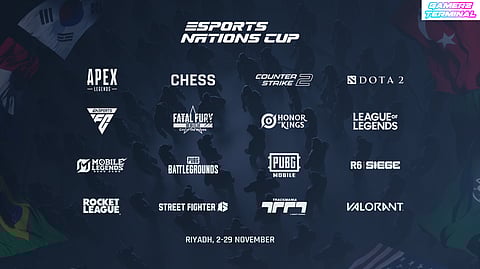 Esports Nations Cup Announces 16 Titles for First Edition with 100,000+ Players Worldwide