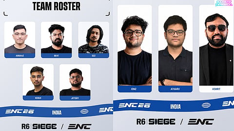 NODWIN Gaming Unveils India’s Rainbow Six Siege Team for Esports Nations Cup 2026