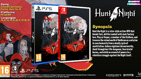 Hunt the Night Physical Editions Launch for Nintendo Switch and PlayStation 5