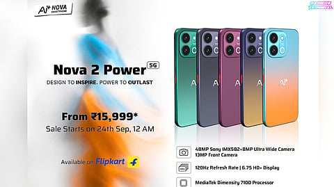 Ai+ Nova 2 Power 5G Launched With Dimensity 7100 Chipset and 120Hz Display for Mobile Gamers