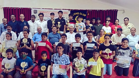 All winners from the All Bardez Taluka Level Open Rapid Chess tournament.