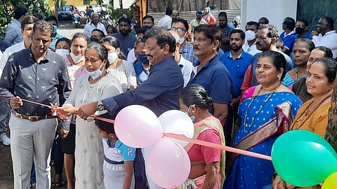 Ports minister and Calangute MLA Michael Lobo inaugurated a Ganesh immersion pool at Candolim on Monday, November 15, 2021