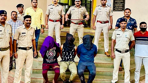 Prenem police team along with the three accused