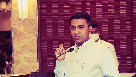 Chief Minister peaking at the departmental training programme for Junior Scale Officers (Dy.SPs) of Goa Police Service in Panaji on Wednesday, November 10, 2021