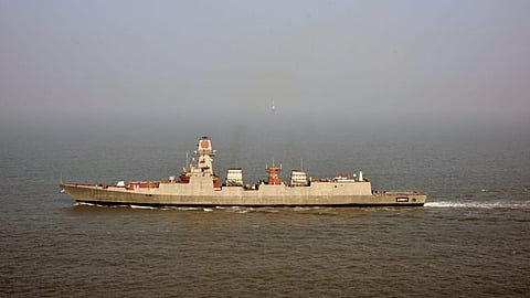 Indian Navy's second indigenous stealth destroyer of the P15B class Mormugao