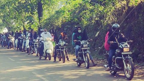 Villagers of Melauli holds a bike rally in Satari taluka