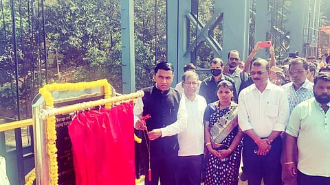 The opening ceremony of a project at Ganjem 