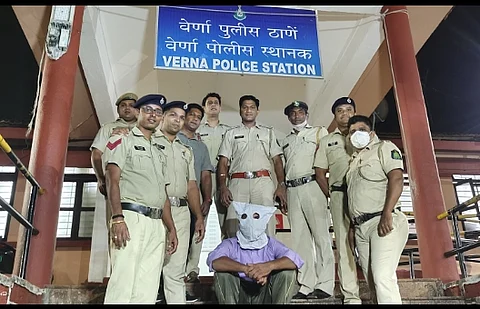 Verna police with main accused Hussain Mulla