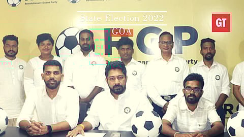 RG founder Manoj Parab speaking at press conference on Tuesday