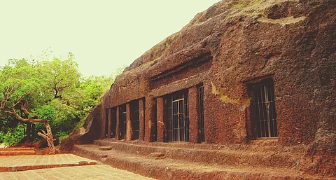 The Pandava Caves are located in North Goa