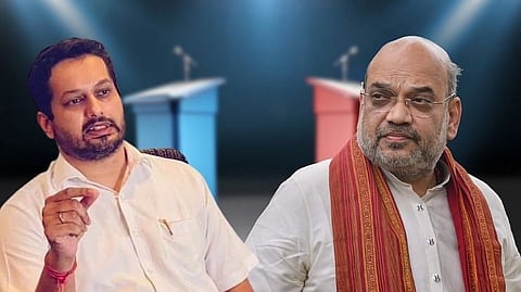 Utpal Parrikar meets Amit Shah in Delhi.