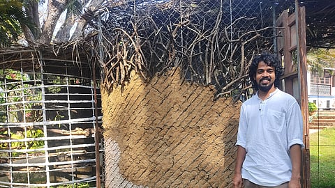 Artist Maksud and his art installation 'Garden of Heterotopia....'