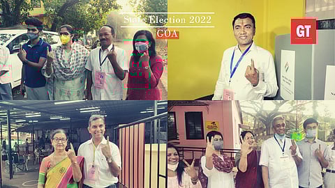 The polling for the Goa Assembly elections began at 7 am on Monday