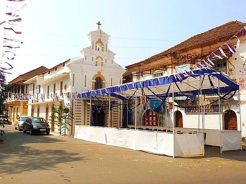The São Tomé Chapel, in Panjim, is all dressed up for the feast in 2010