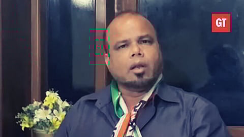 Mickky Pacheco addressing a press meet on Friday