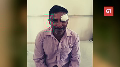 Dilip Ram Satarkar (45) is the victim and undergoing treatment in Canacona health centre.