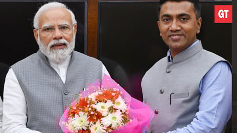 Pramod Sawant meets Prime Minister Narendra Modi