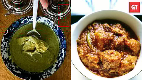 Fish Mollie (left) and Pork vindaloo (right) by Anisa Nariman