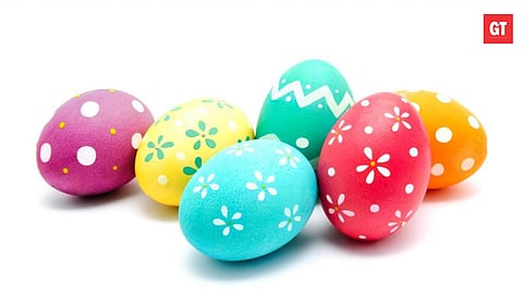 A variety of Easter eggs are available in Goa at this time of year
