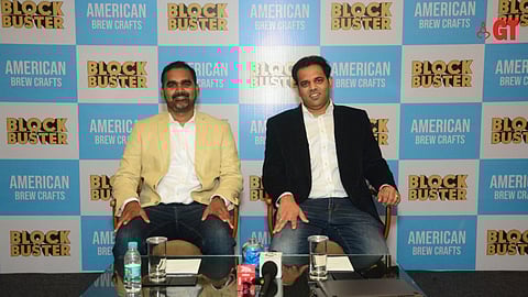 At the launch of American Brew Craft's Block Buster beer in Goa.