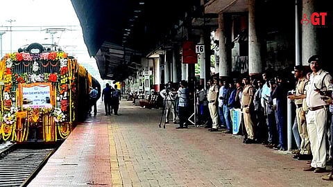flagging of train from Margao Railway Station