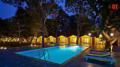 Blu Resorts, Vagator, looks particularly pretty after dark