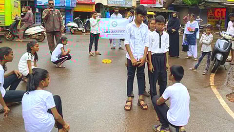 A street play about child labour by the Taleem Group of School, Dharbandora