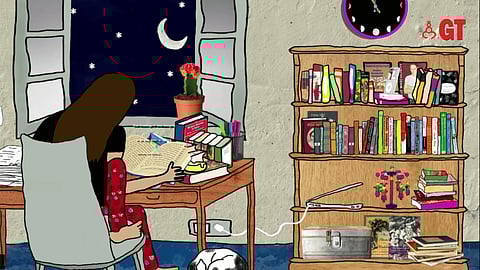 A still from Afrah Shafiq art installation.