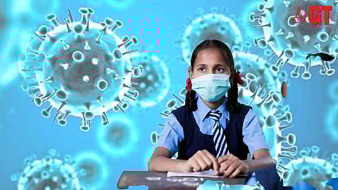 Primary school children are yet to adjust to life in school.