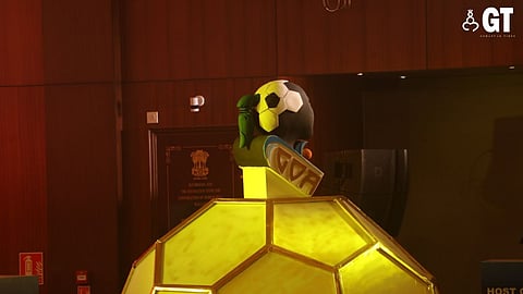 The launch of the official host city logo in the Durbar Hall of Raj Bhavan.