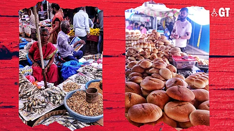 Mapusa Friday Market is a vibrant scene of an array of wares.