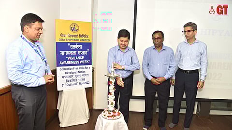 Lighting of the traditional lamp during the inaugural function.