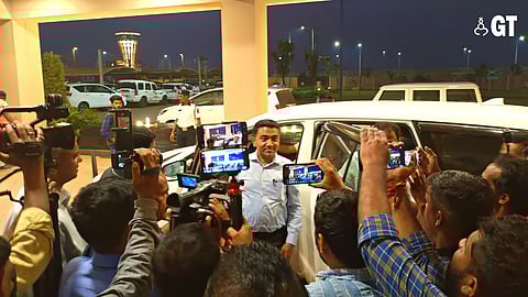 Journalists were left waiting for over three hours.