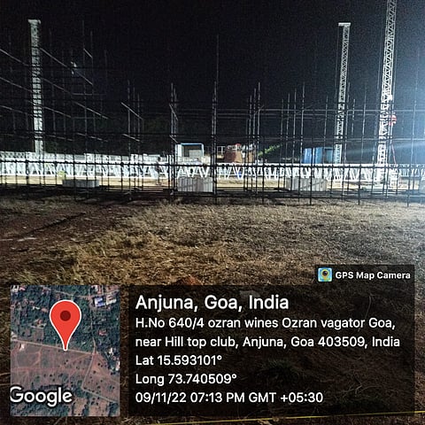 Work on Anjuna Comunidade land started before the Extraordinary General Body meeting on Sunday.