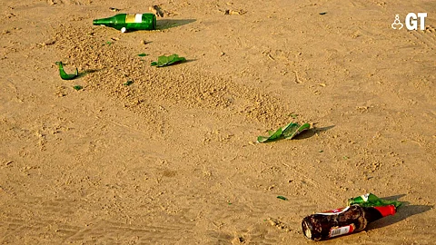 Seeing broken glass bottles on beaches has become commonplace.