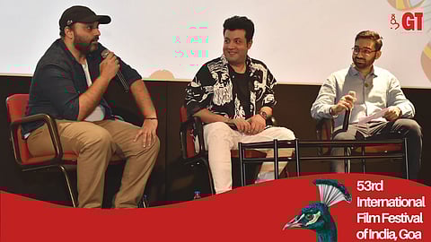 Mrighdeep Singh Lamba, Varun Sharma and Himesh Mankad at IFFI Goa.