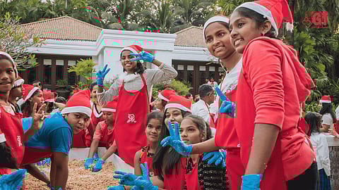 Cake mixing at St Regis Goa Resort