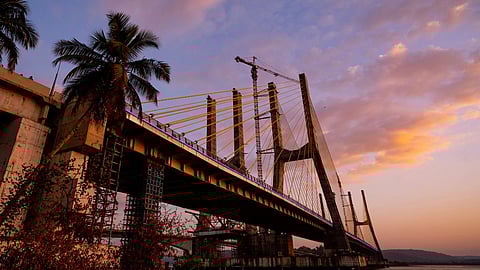 The new Zuari bridge.