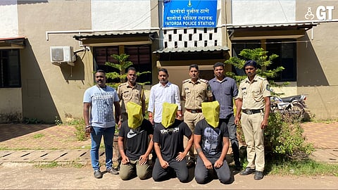 Three accused, who were absconding in the Vijay Kulal assault case, surrendered before the Fatorda police on Tuesday.