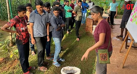 Gardening activities at Dasya.
