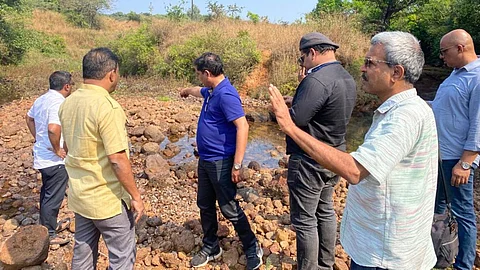 The AAP leaders were accompanied by environmentalist Rajendra Kerkar.