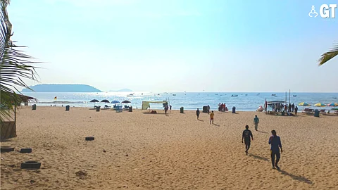 Many tourists have started visiting Baina beach lately.