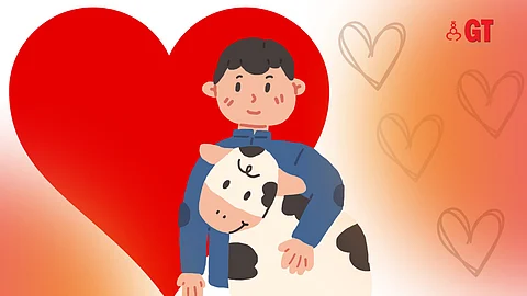 Valentine's Day 2023 was supposed to be Cow Hug Day.
