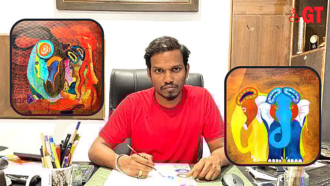 Damodar Madgaonkar, the artist