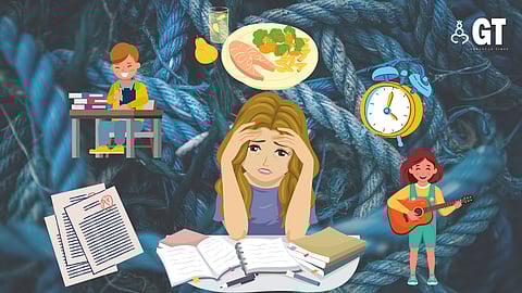 Studying regularly, eating balanced meals and so on will help drive away the fear of exams.