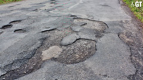 GPYC leaders wants South Goa's bad roads to be fixed (for representational purpose only).