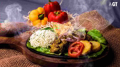 Chicken cafreal sizzler.