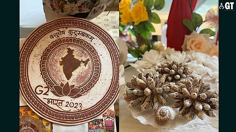 Artworks made by Goan artisans.
